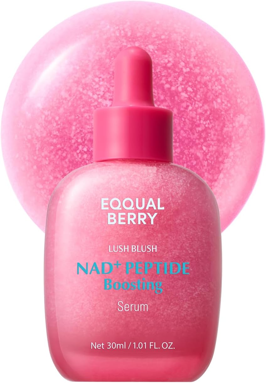 EQQUALBERRY NAD+ Peptide Boosting Smoothie Serum 30ml | Rejuvenating Facial Serum with NAD+, Peptides & Antioxidants for Firmness, Radiance & Hydration