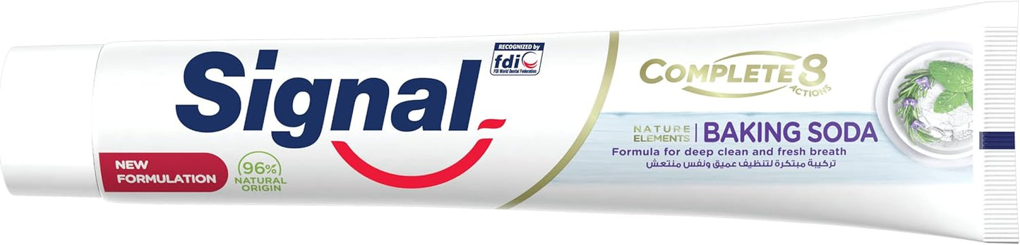 Signal Complete 8 Nature Elements for deep clean and 12h fresh breath Baking Soda and Rosemary Toothpaste 50ml