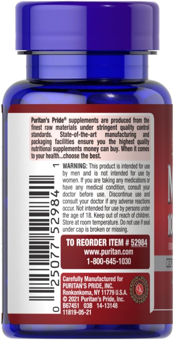 Puritan's Pride MACA 1000 mg 60 Capsules