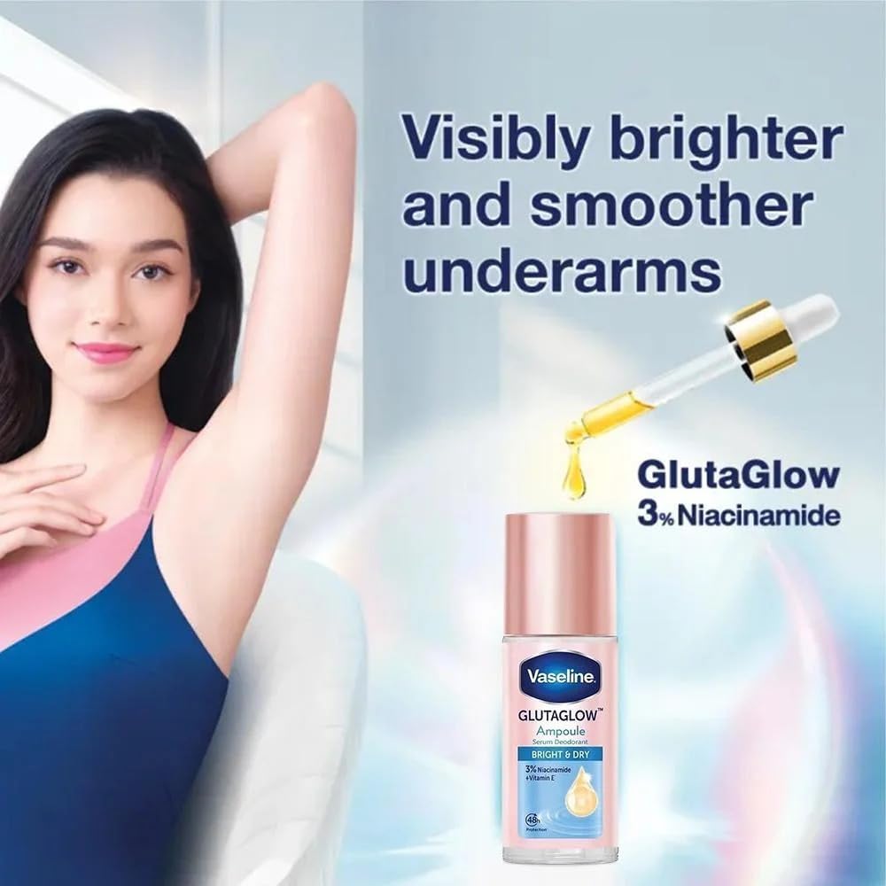 Vaseline GlutaGlow Serum Deodorant Bright & Dry 45ml