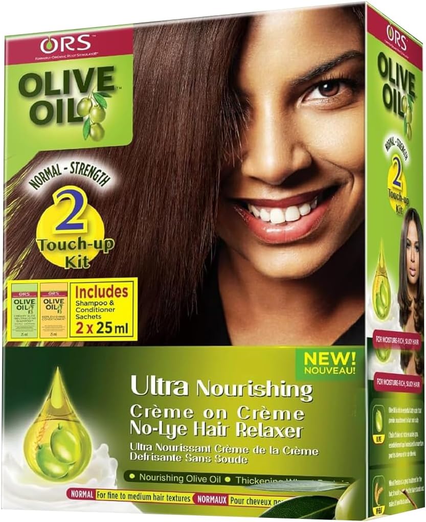 ORS Olive Oil Normal Strength 2 Touch-up Kit Ultra Nourishing Crème On crème No-Lye Hair Relaxer