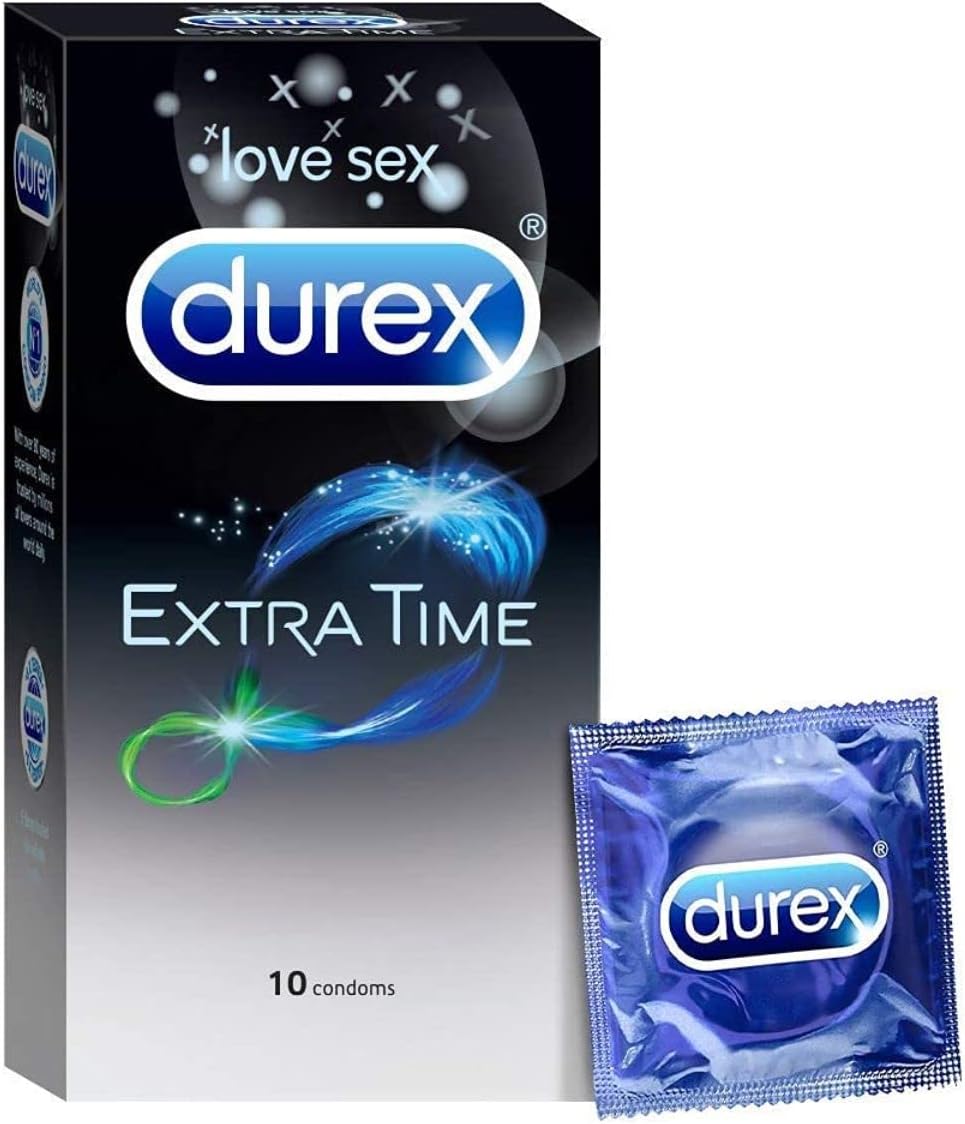 Durex Extra Time Condom, 10 Pieces