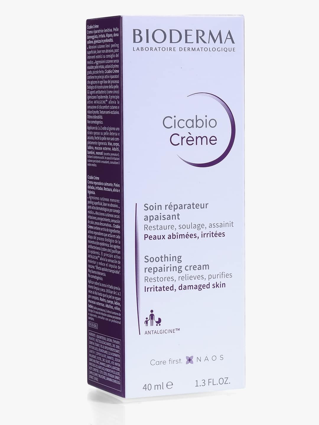 Bioderma Cicabio Repairing Soothing Cream For Irritated Damaged Skin,, 40ml
