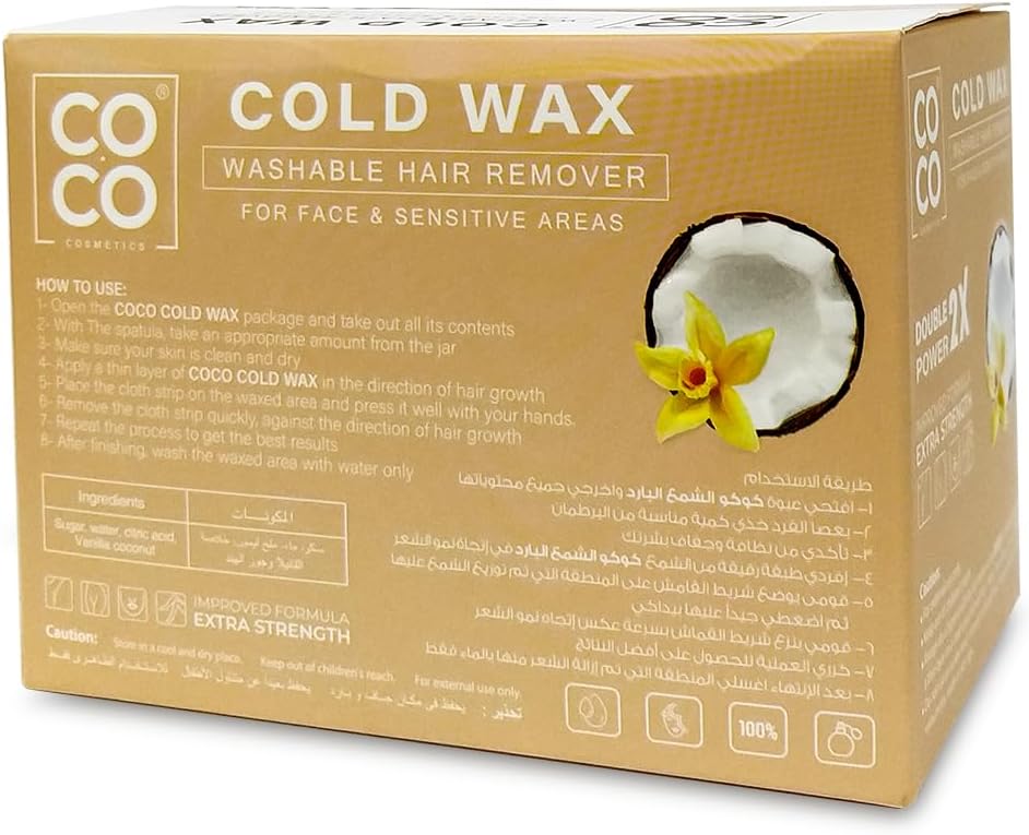 COCO Wax cold vanilla & cocount 250 gram