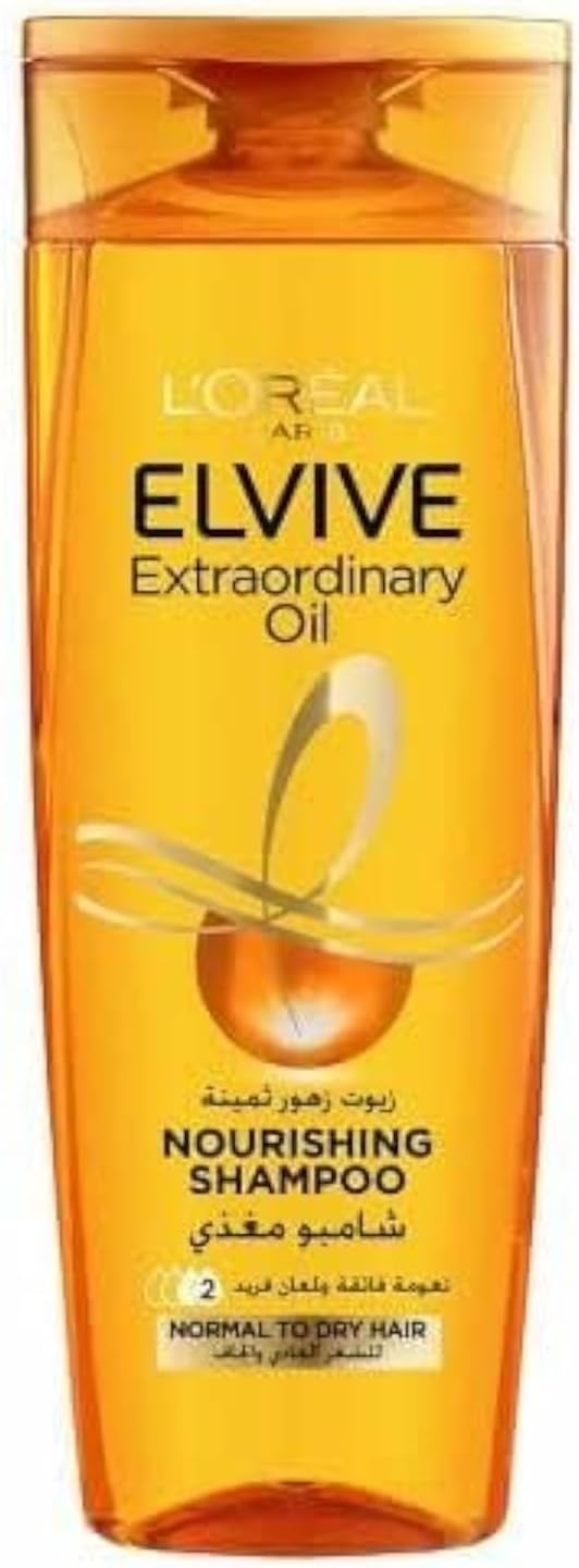 L'Oréal Paris Elvive Extraordinary Oil Nourishing Shampoo for Dull Hair - 600 ml - Packaging May Vary
