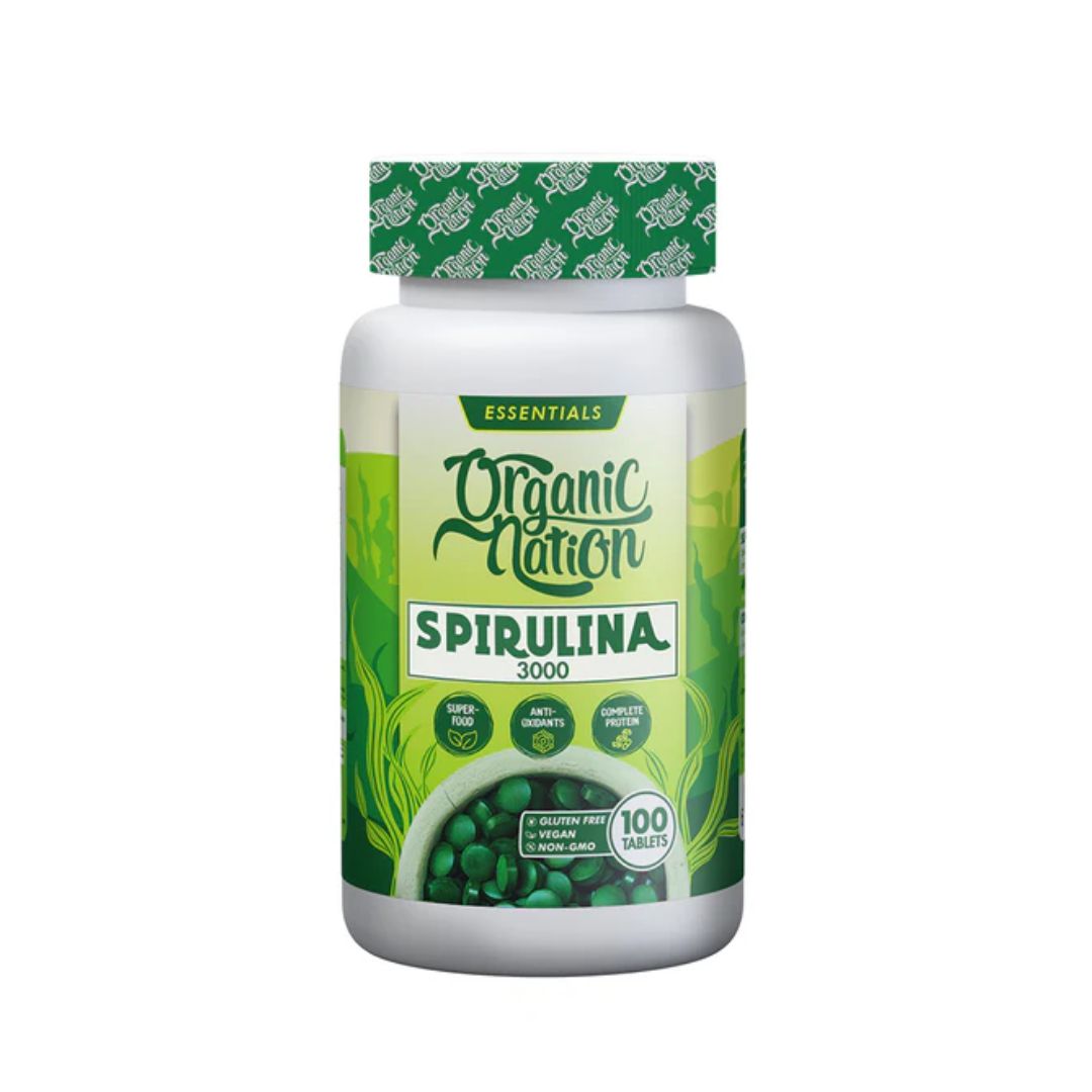 Organic Nation Spirulina - 33 Serv. - 100 Tablets