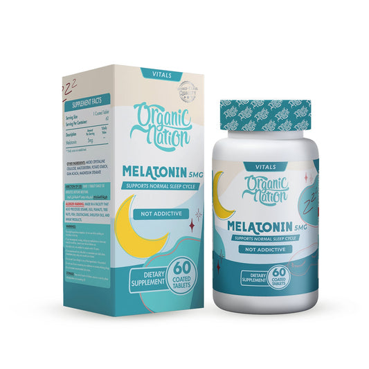 Organic Nation Melatonin 5 mg – 60 Tablets