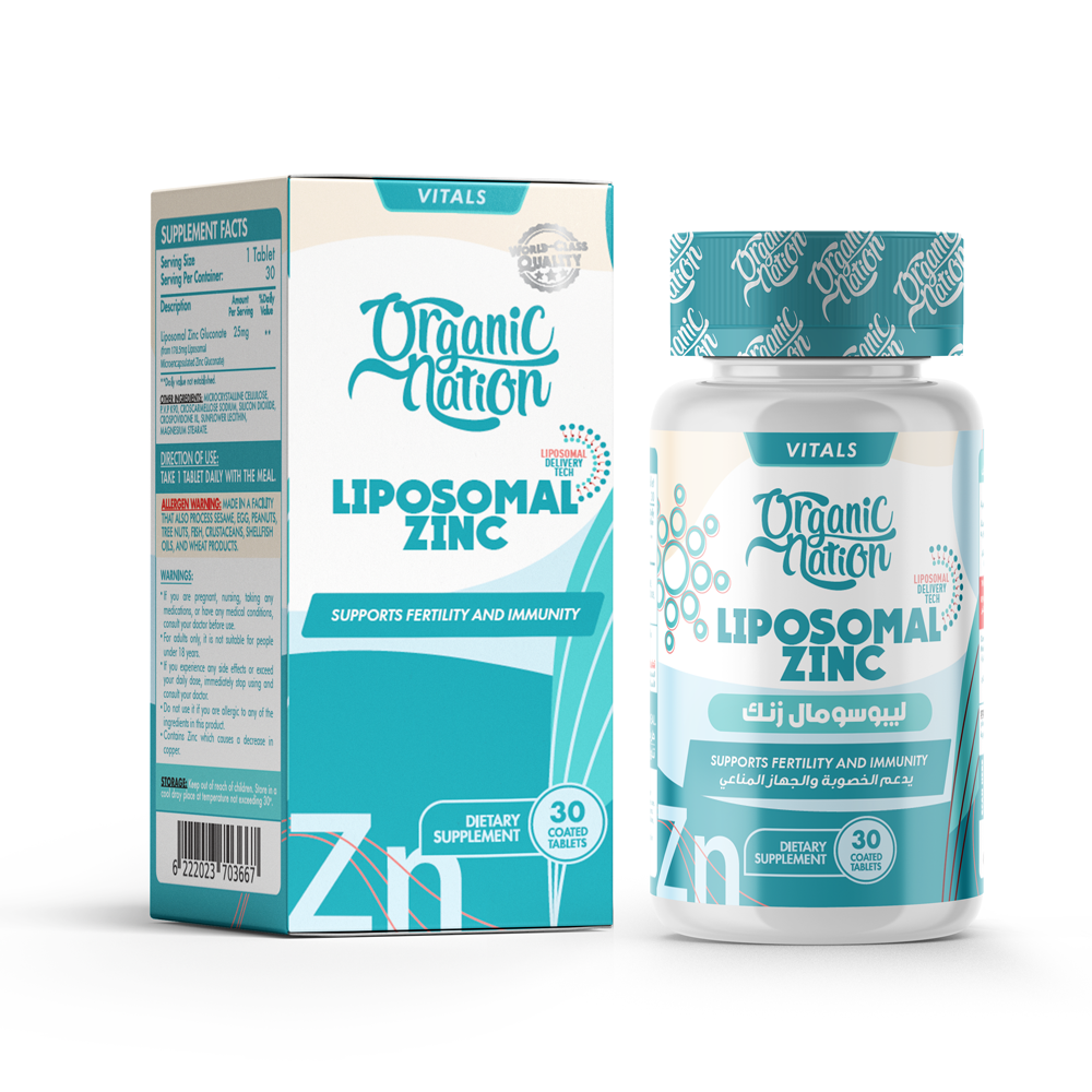 Organic Nation Liposomal Zinc Gluconate – 30 Tablets