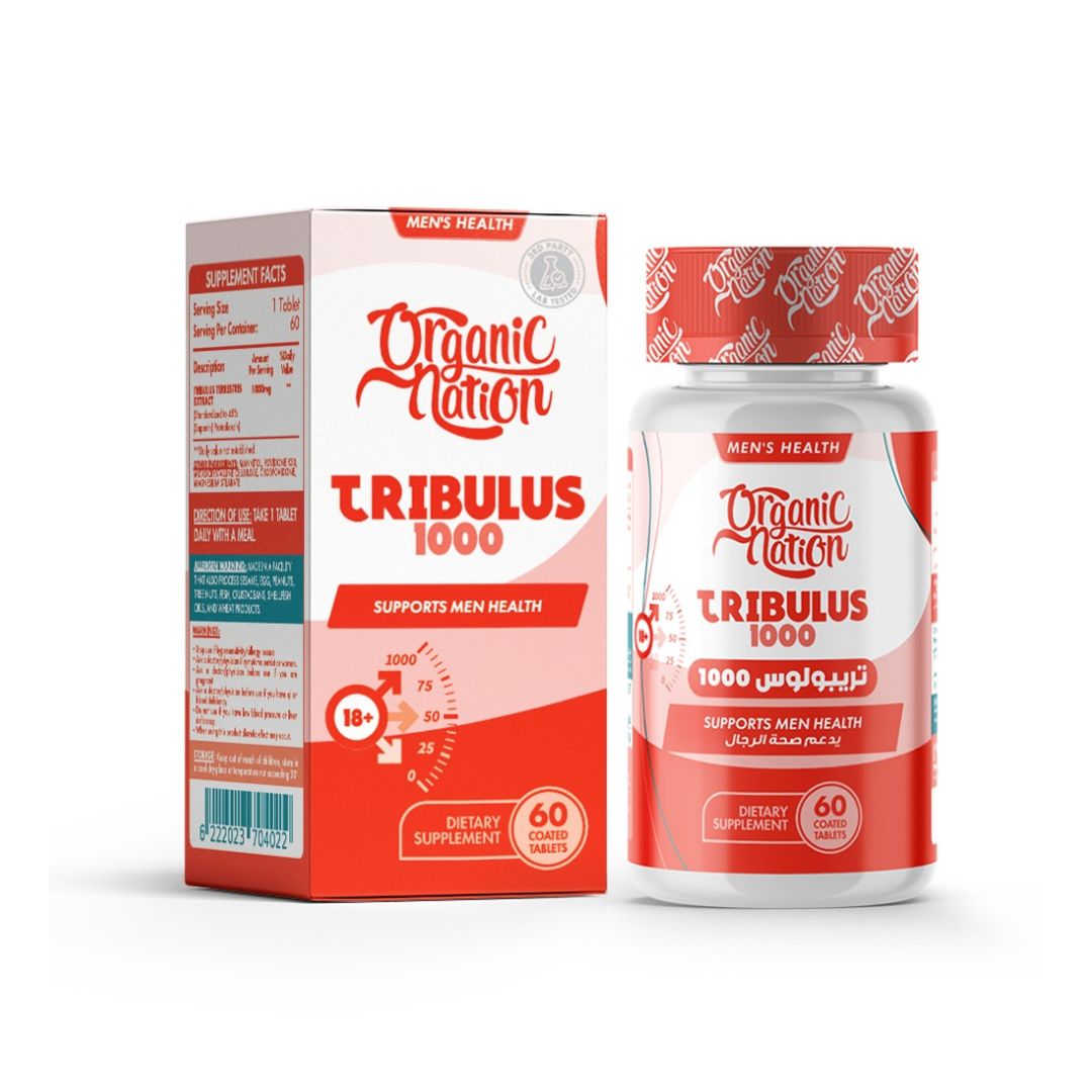 Organic Nation Tribulus 1000 Mg - 60 Serv. - 60 Coated Tablets