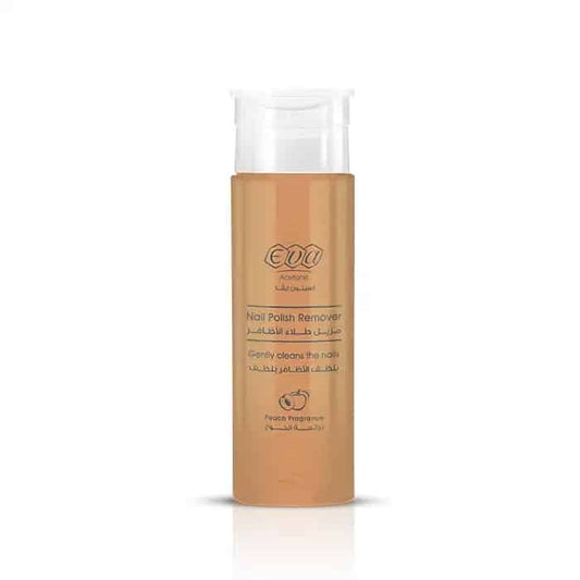 Eva acetone nail polish remover peach scent 200 ml with pump