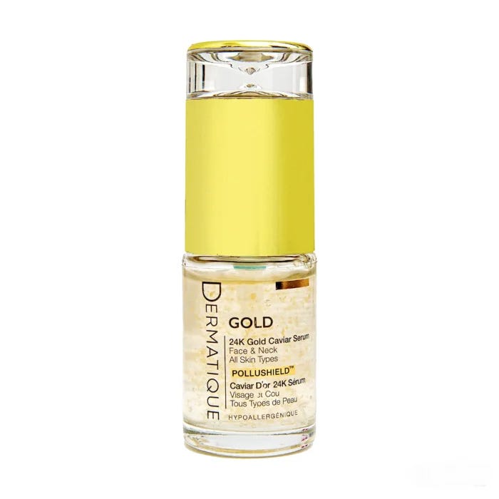 Dermatique 24k Gold and Caviar Face Serum For all Skin Types, 30 ml, Gold