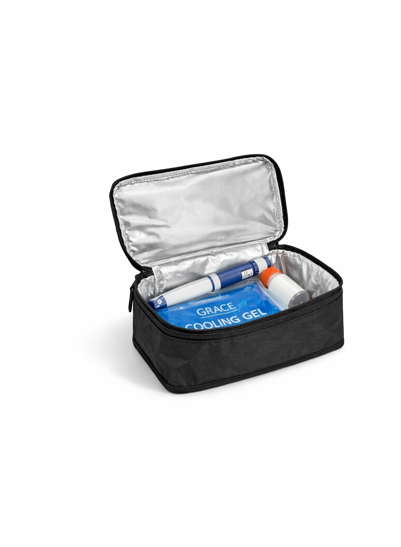 GRACE Medical thermal insulated bag keeps cool for up to 24 hours, suitable for home use, clinics, and long-distance travel.