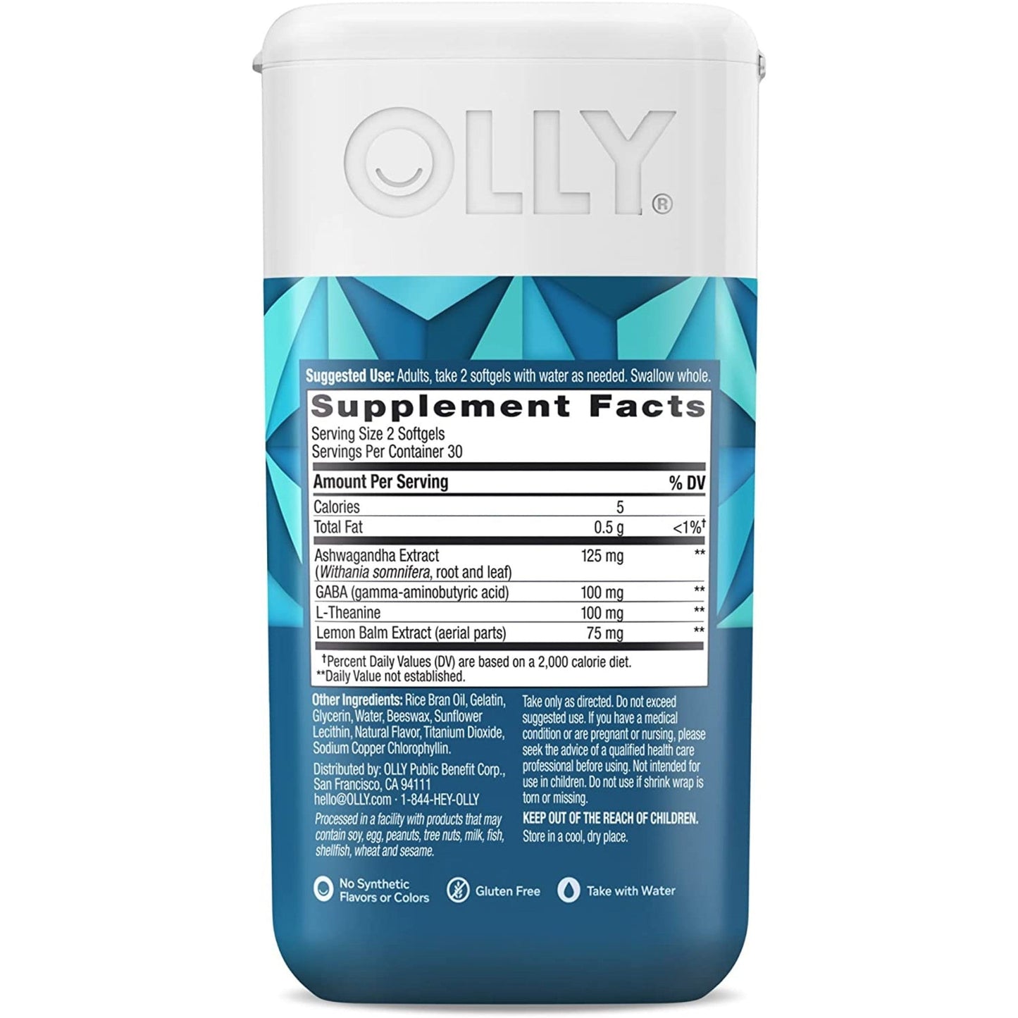 OLLY Ultra Strength Goodbye Stress Softgels