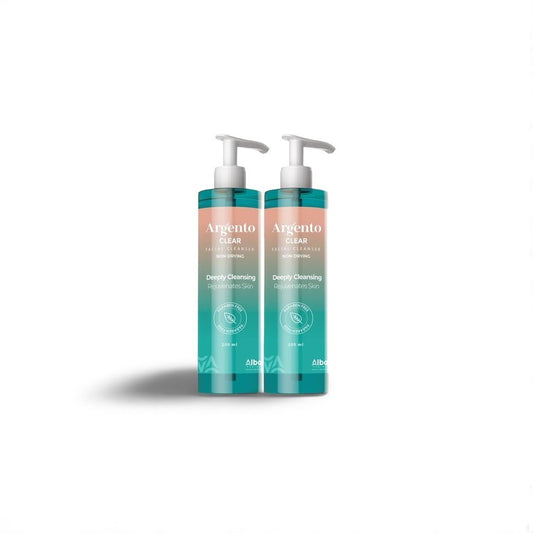 Argento Clear Facial Cleanser Skin Cleanser 200 ml 1+1 Offer