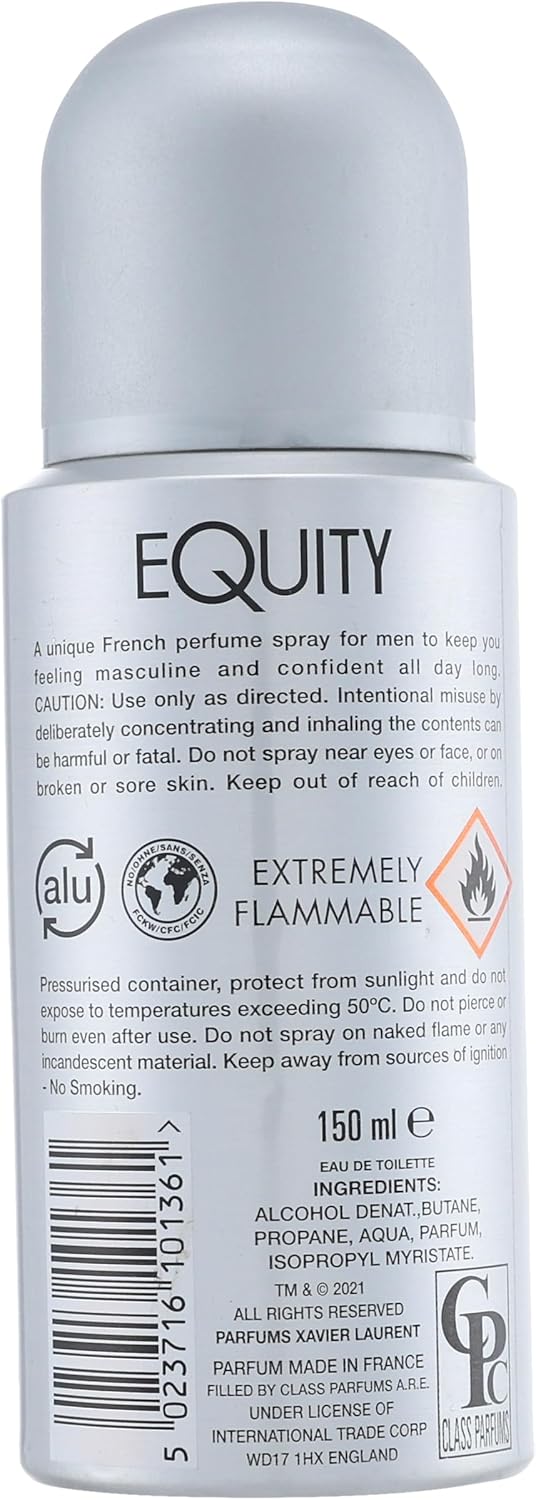 Xavier Laurent Body Spray Equity For Men 150Ml
