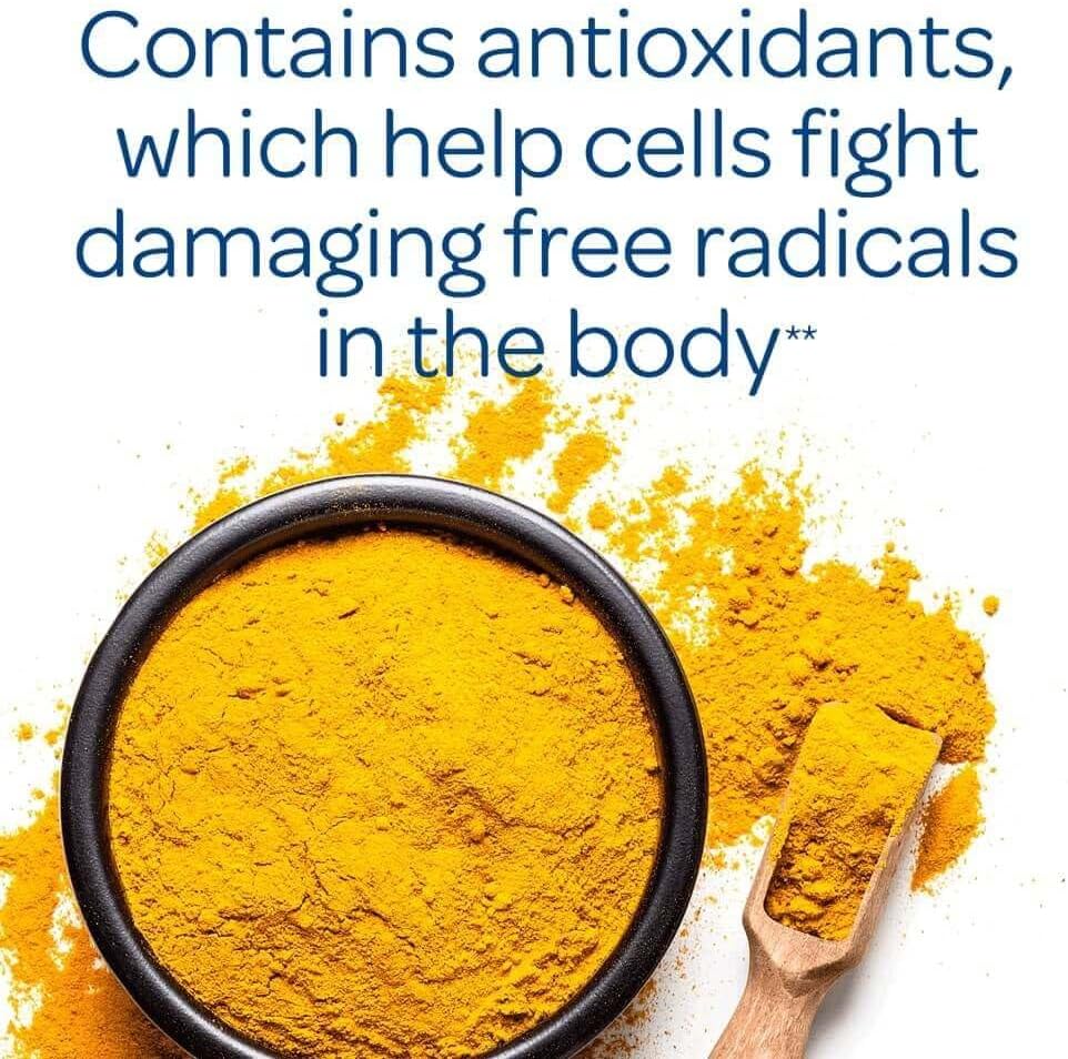 Puritan's Pride Turmeric Curcumin, 1000mg, With Turmeric Extract Standardized to 95% Curcuminoids, Herbal Antioxidant Supplement, 60 Rapid Release Capsules, Made in USA