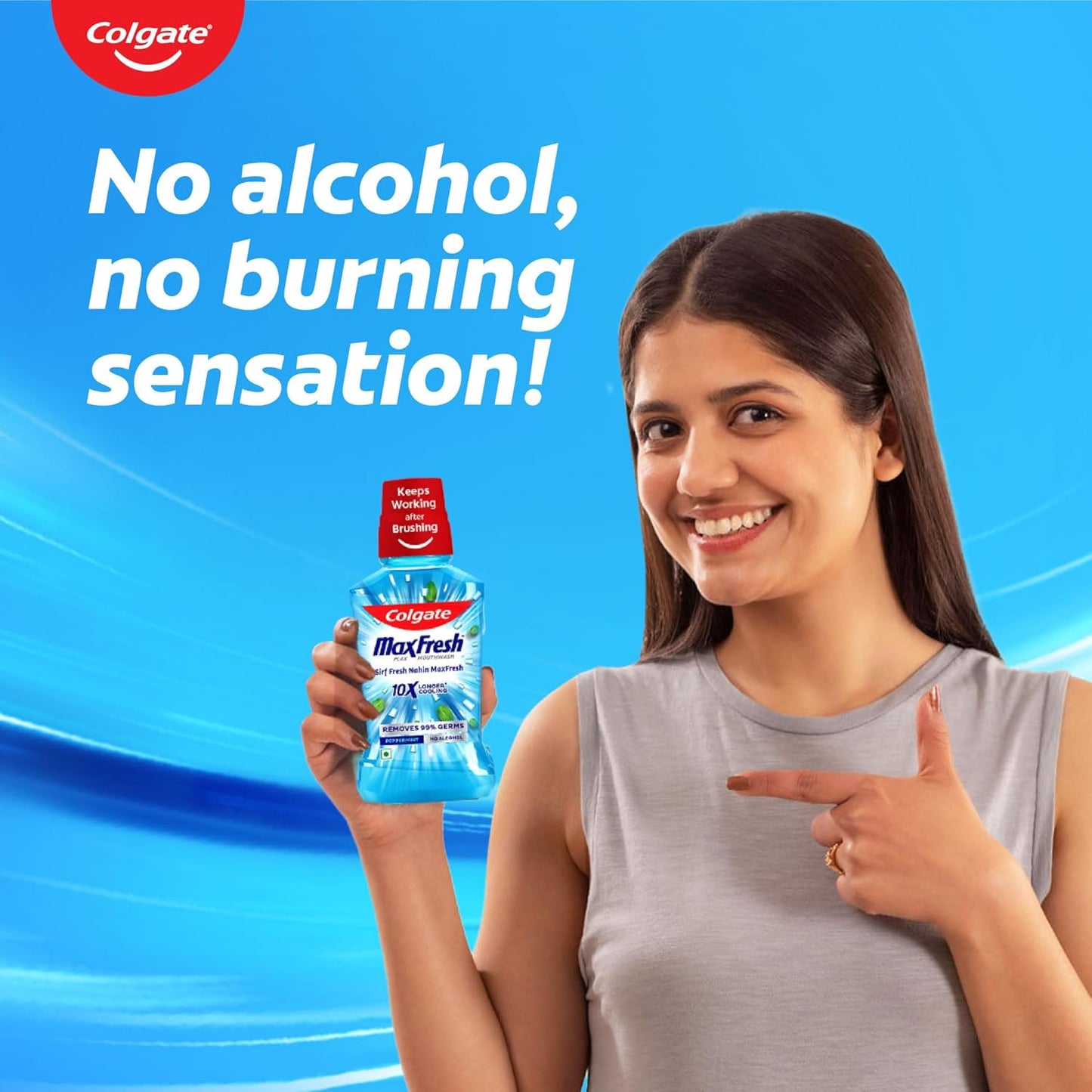 Colgate Plax Peppermint Mint Mouthwash, 500 ml