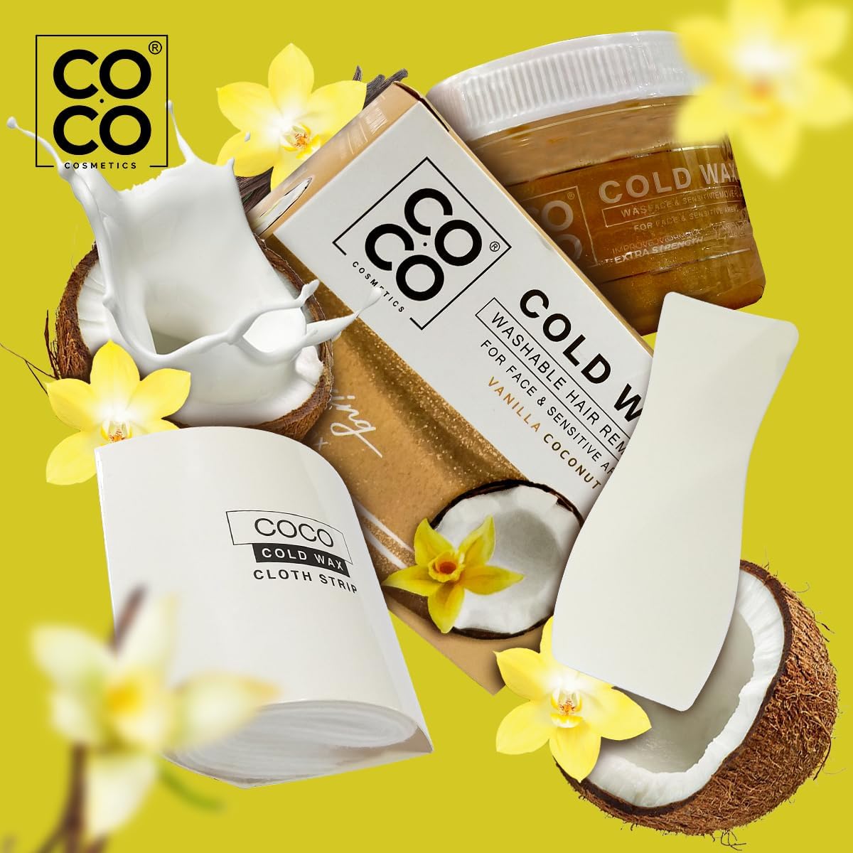COCO Wax cold vanilla & cocount 250 gram