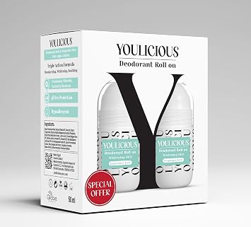 Youlicious Deodorant Roll on Promo (Fragrance Free 2 Pcs) - 50ml