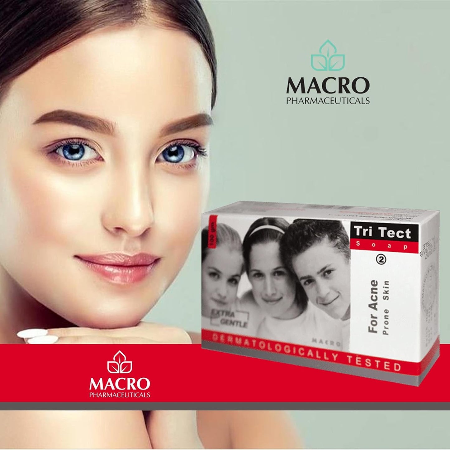 Macro tri tect extra gentle for acne- no. 2-100gm