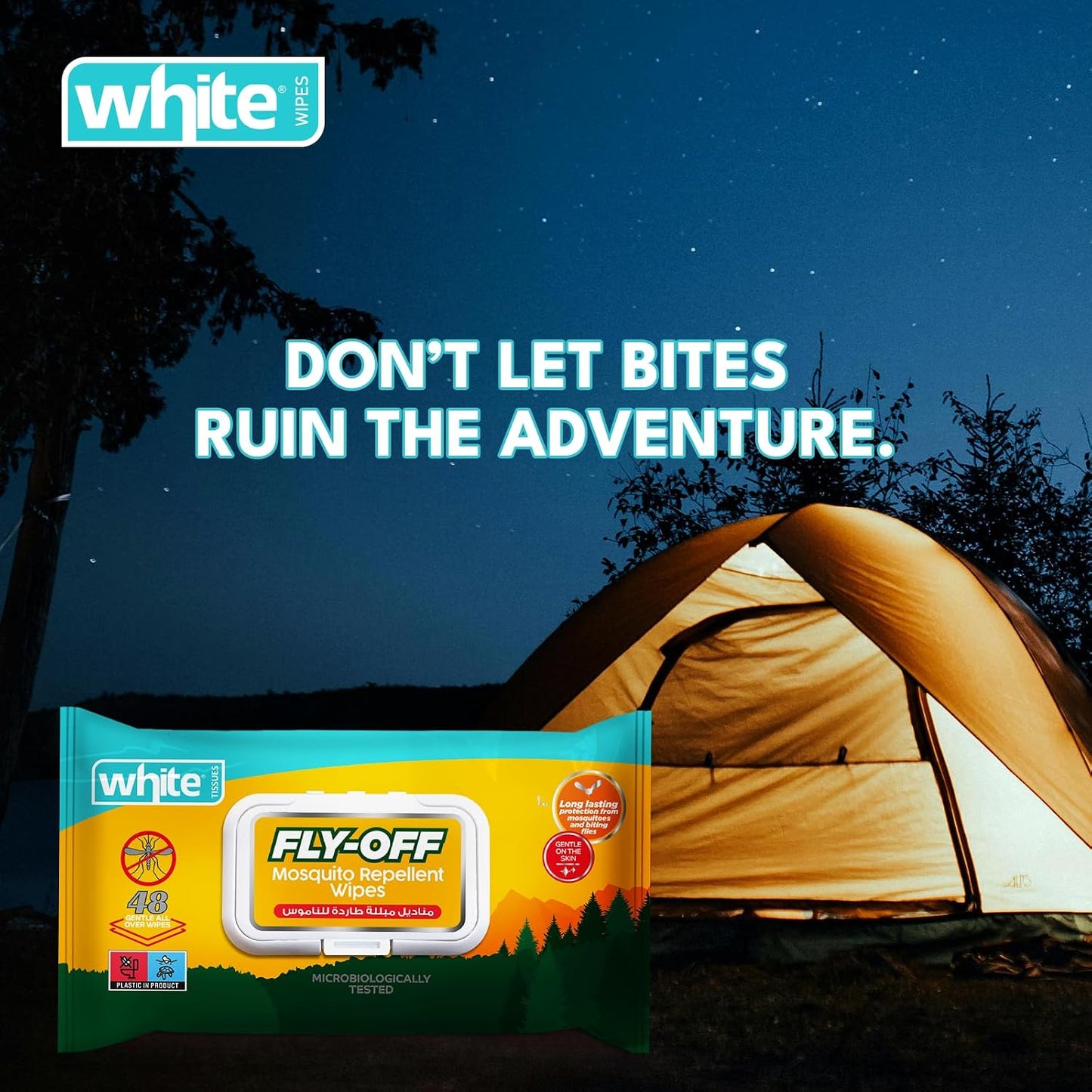 White fly-off 48pcs