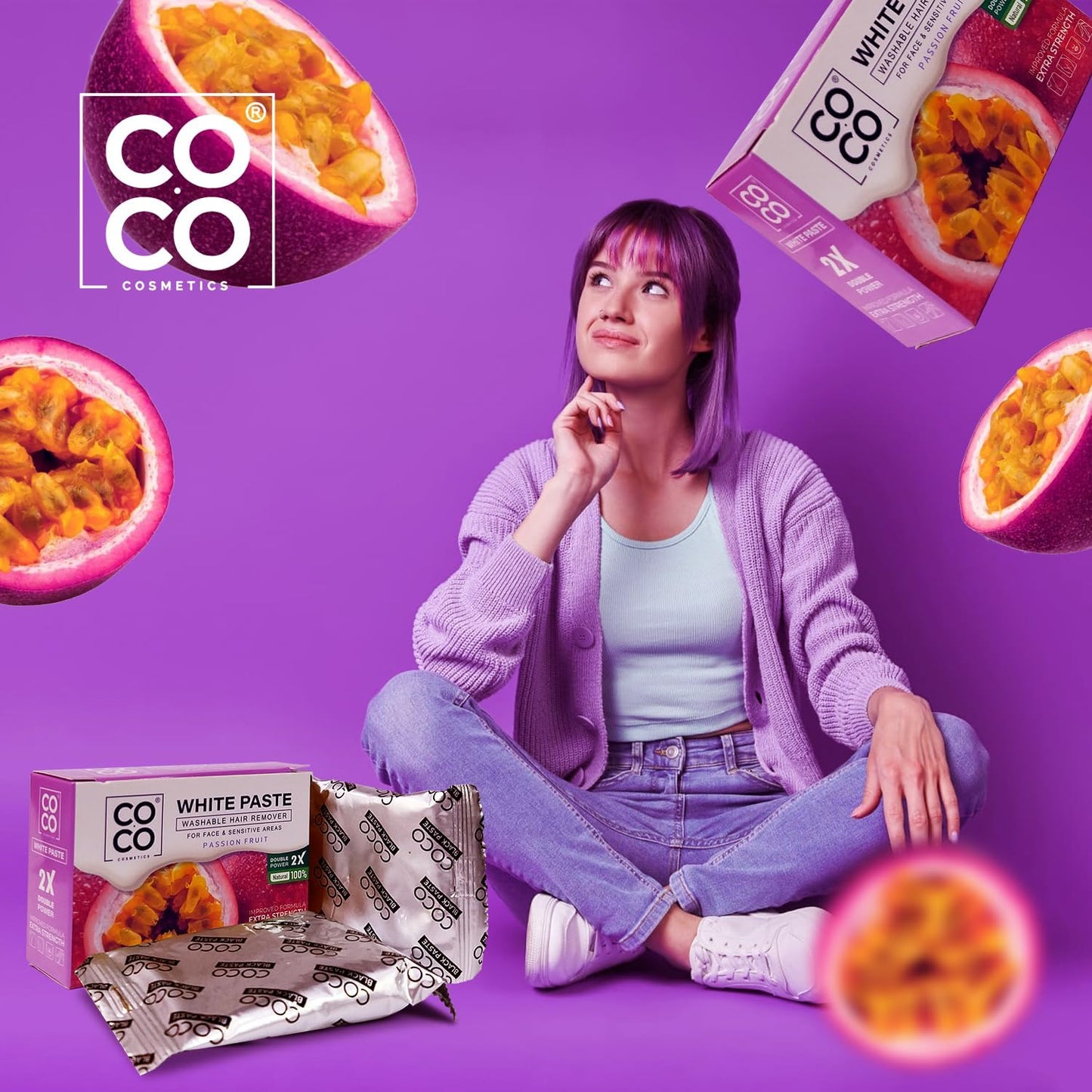COCO White Paste Passion Fruit 100 Gram