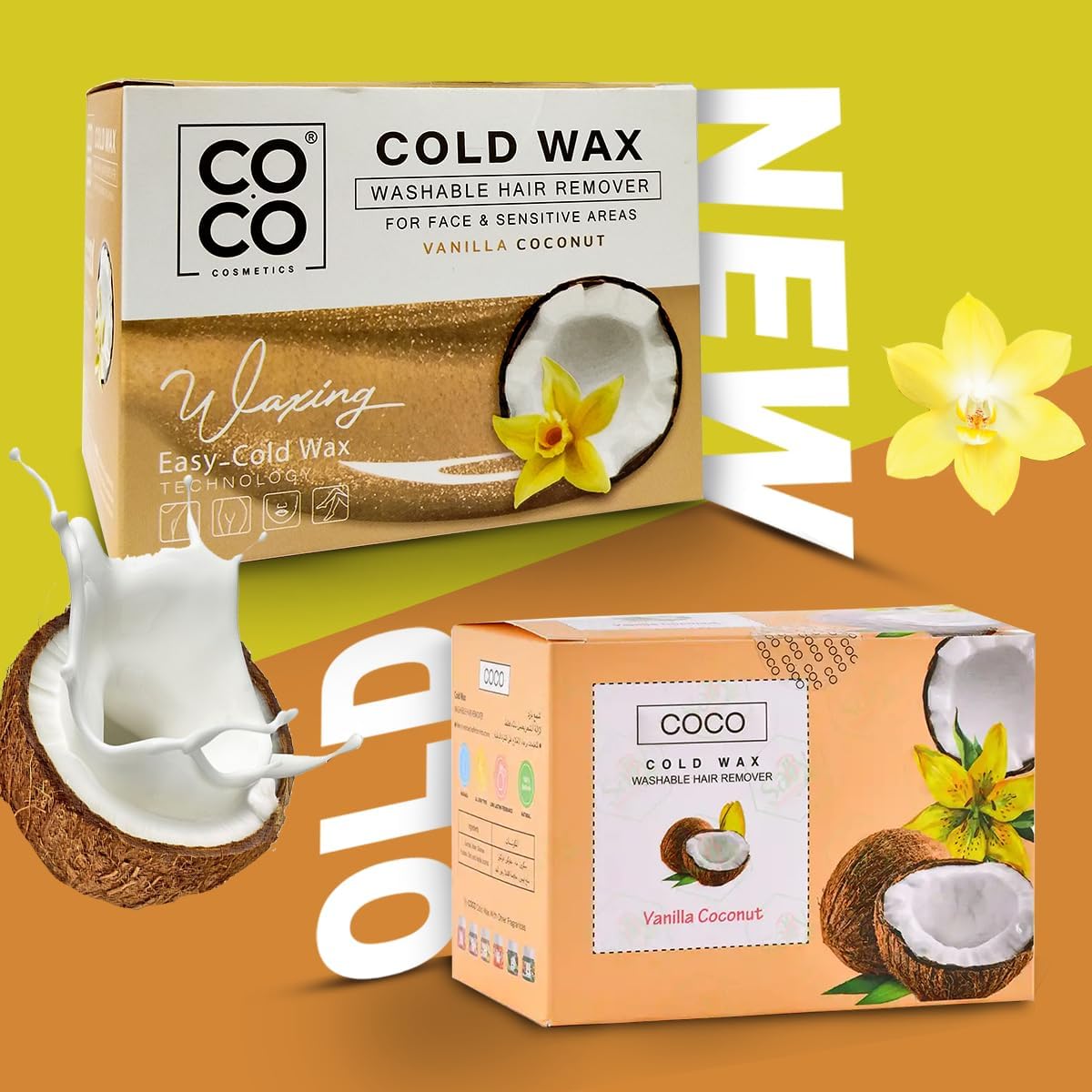 COCO Wax cold vanilla & cocount 250 gram