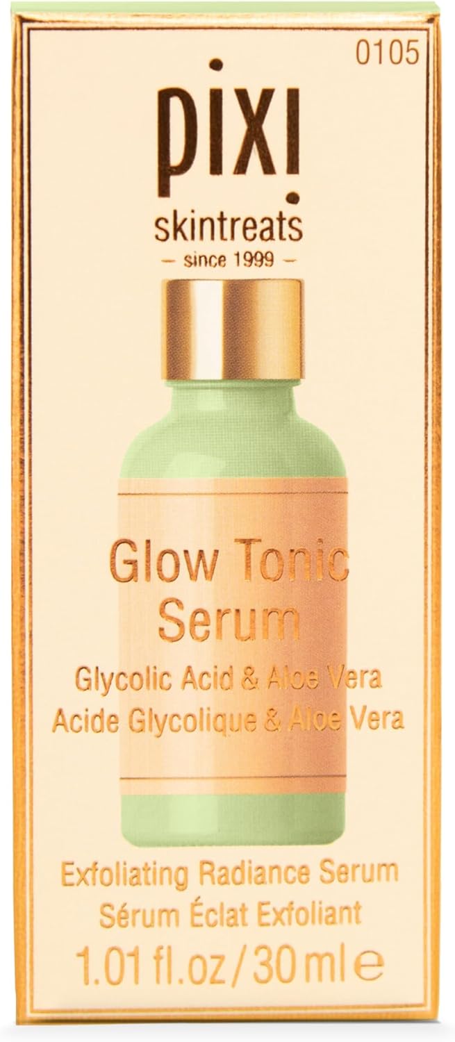 Pixi Beauty Glow Tonic Serum | Lightweight Facial Serum | Exfoliating Glycolic Acid Purifies Skin And Enhances Your Natural Glow | 1.01 Fl Oz