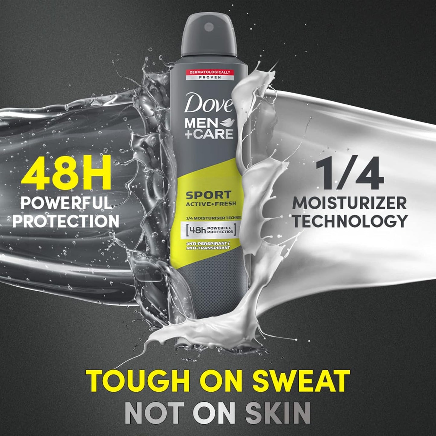 Dove men+care sport active+ fresh anti-perspirant deodorant aerosol, 250ml
