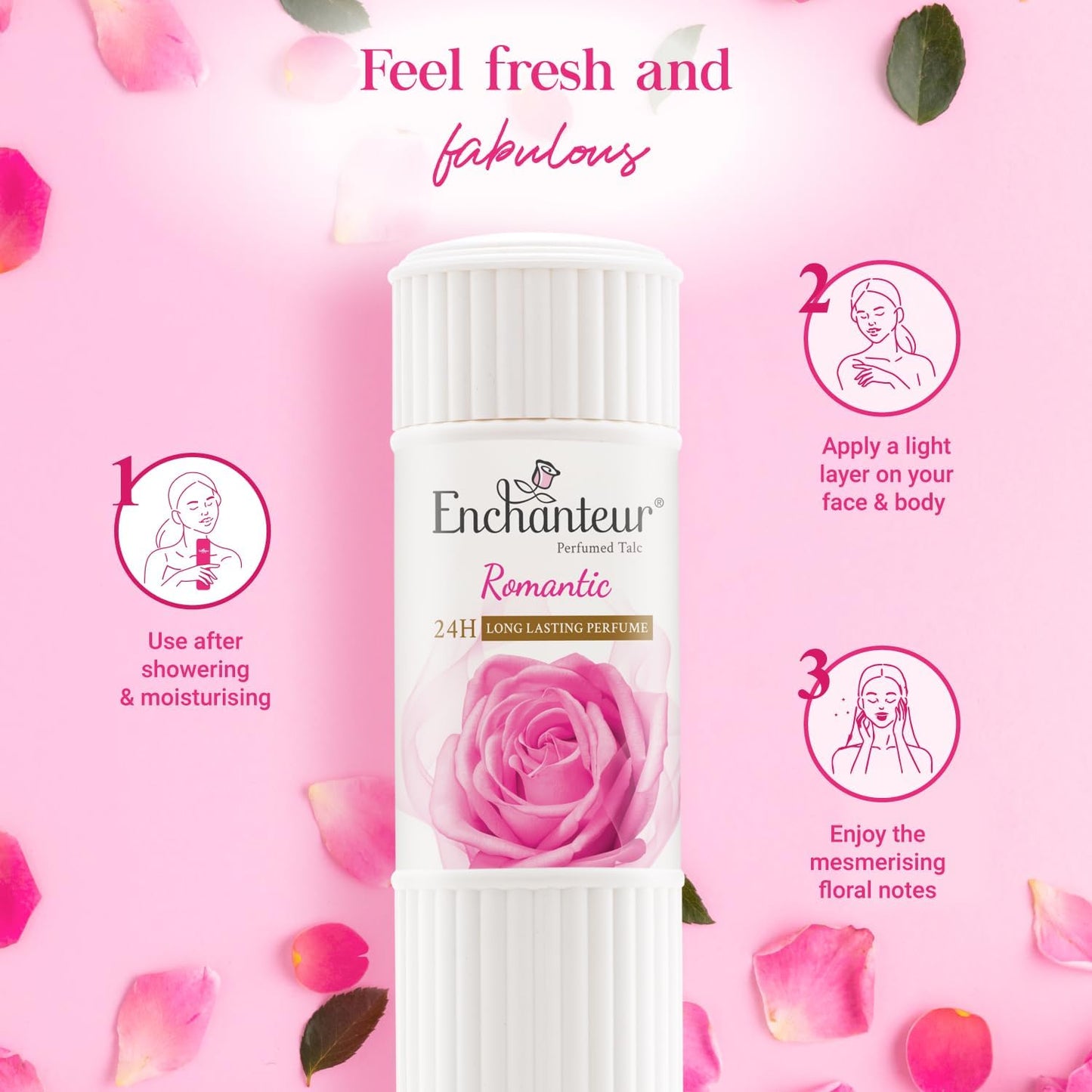 Enchanteur Romantic Perfumed Talc - 250 g