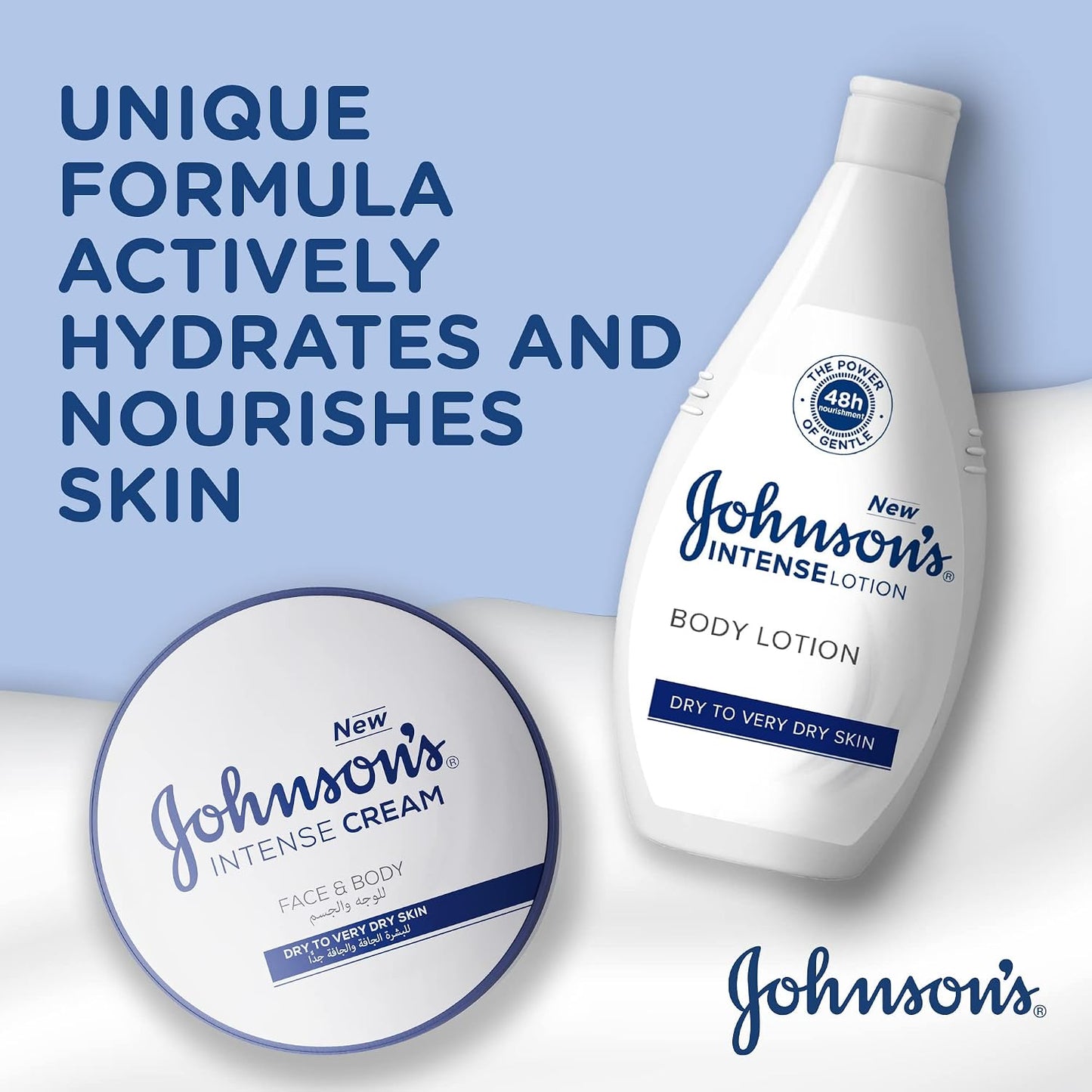 Johnson's Intense Body Lotion Nourishing Dry To Very Dry Skin 250ml