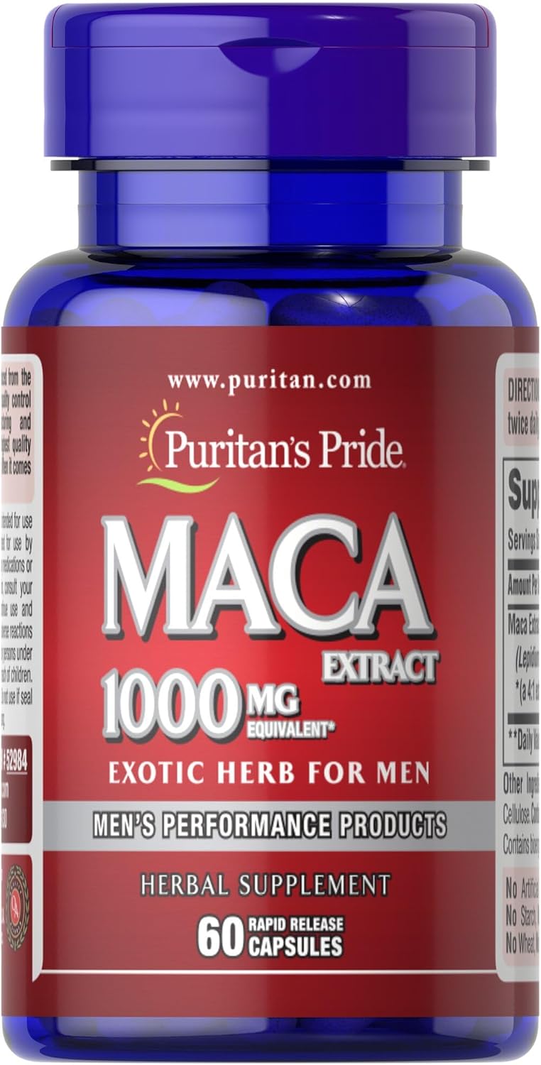 Puritan's Pride MACA 1000 mg 60 Capsules