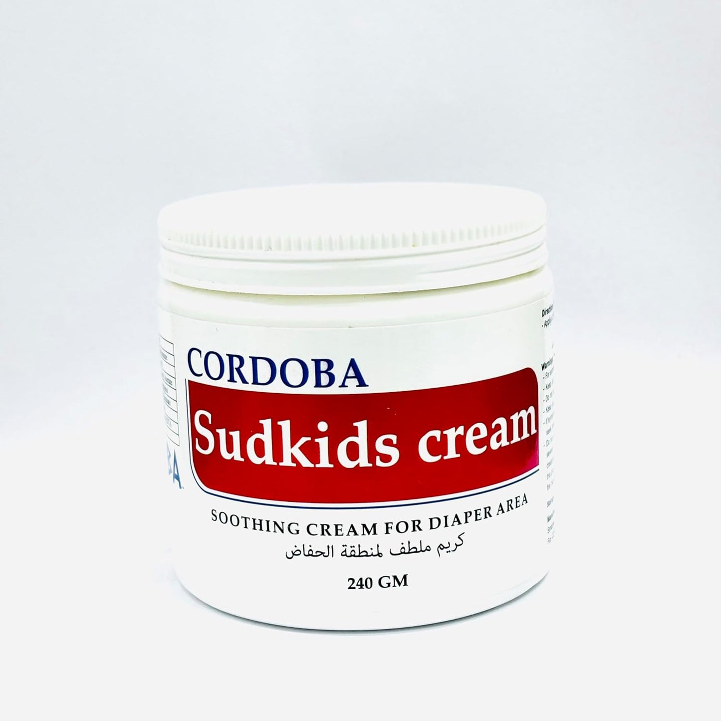 Sudokids Baby Diaper Cream (240g) (White, Large)