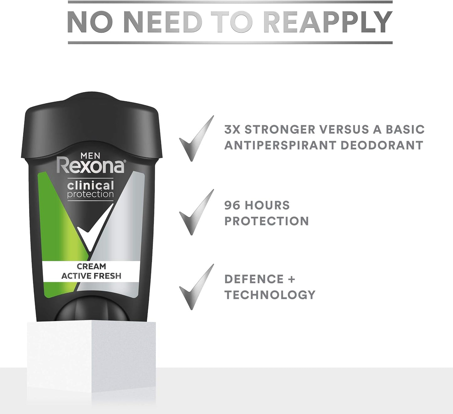 Rexona for Men Clinical Protection Antiperspirant Deodorant Cream 45ml