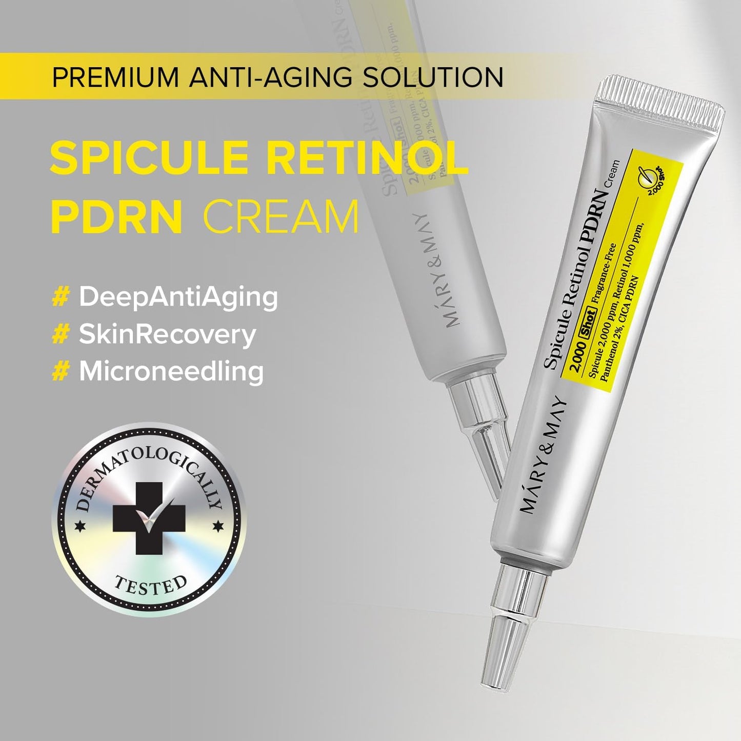 Mary & May Spicule Retinol PDRN Cream 2000 Shot 15g