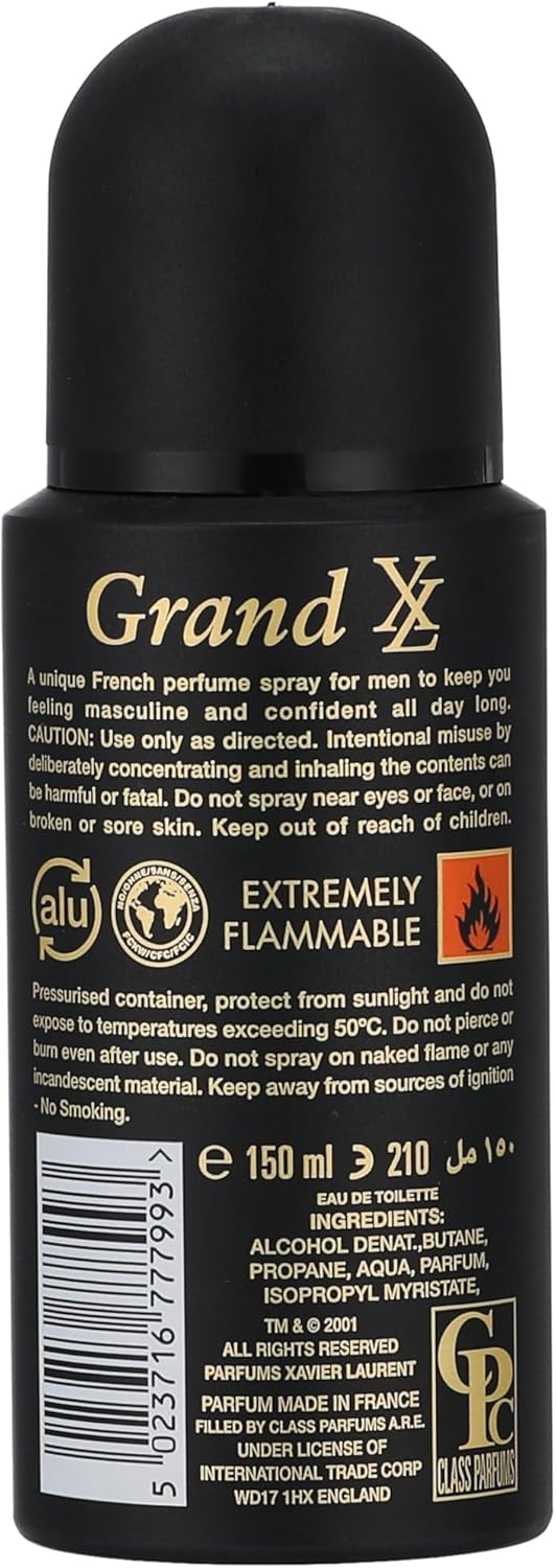 Xavier Laurent Grand Spray For Men - 150 Ml