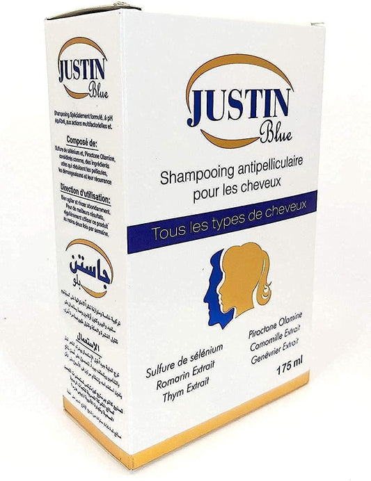 justin blue anti-dandruff hair shampoo - 175 ml