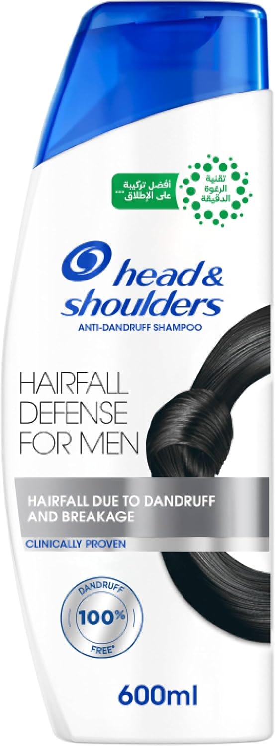 Head & Shoulders Hairfall Defense Anti-Dandruff Shampoo For Men 400ml