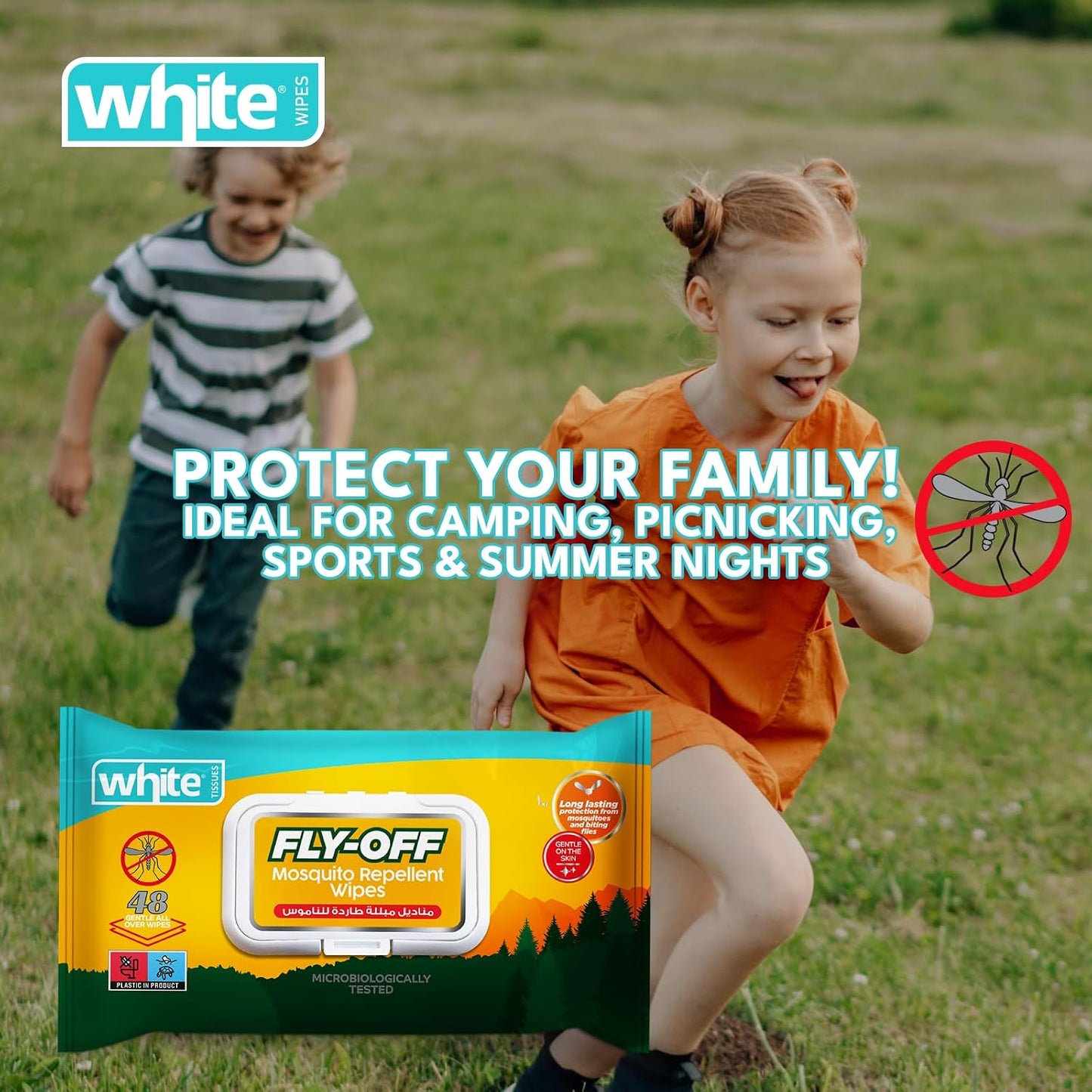 White fly-off 48pcs