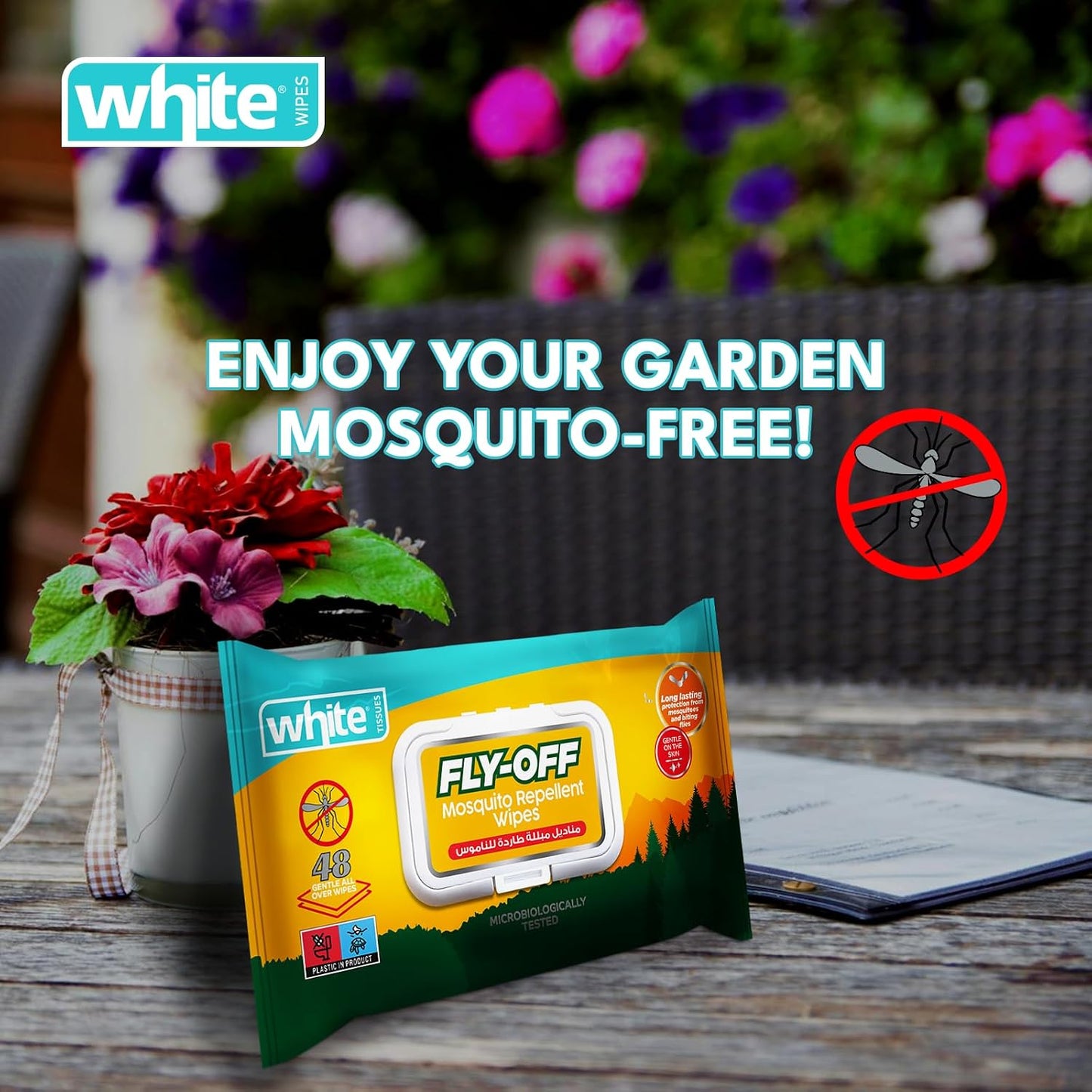 White fly-off 48pcs