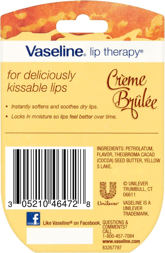 Vaseline Lip Balm Therapy, Creme Brulee - 7g