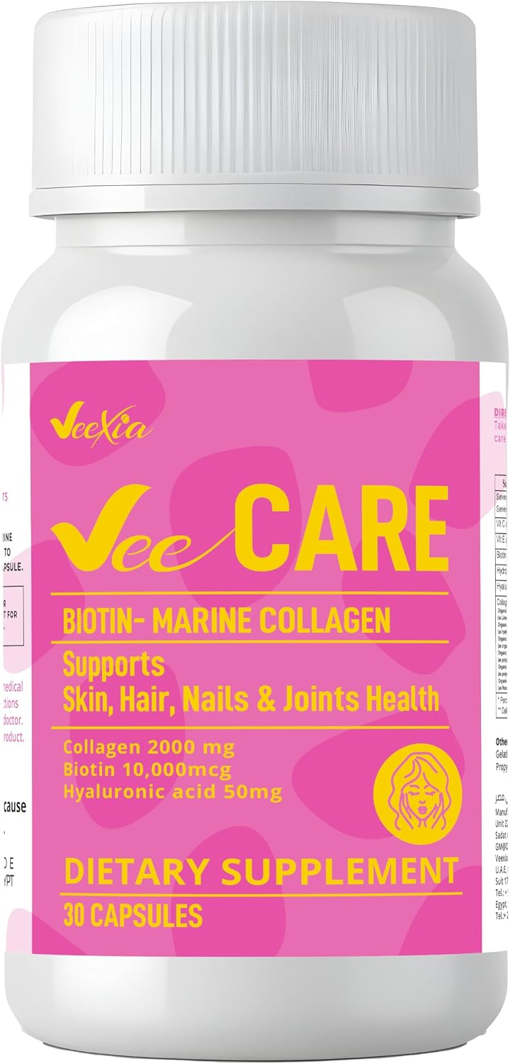 Vee Care Biotin & Marine Collagen Supplements