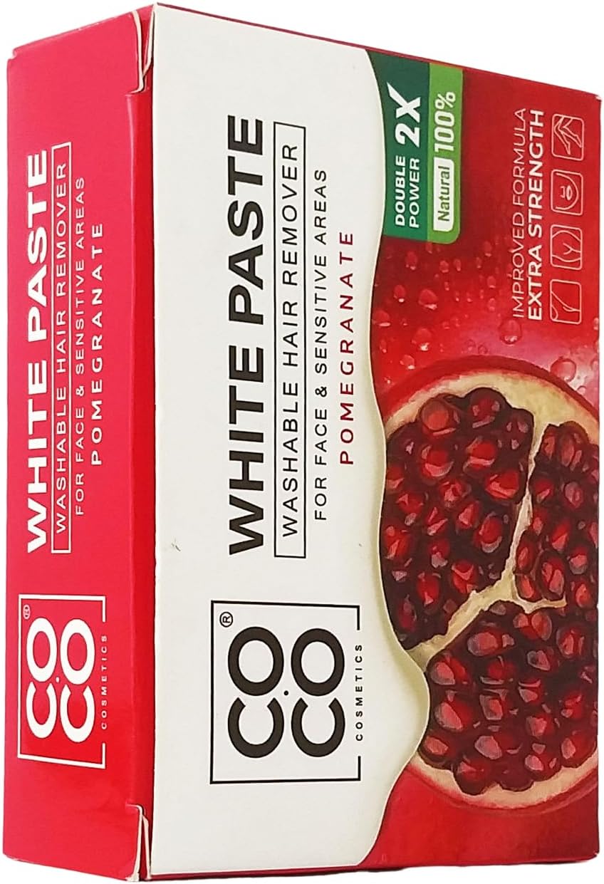 Coco Wax White Paste Washable Hair Remover Pomegranate 100g