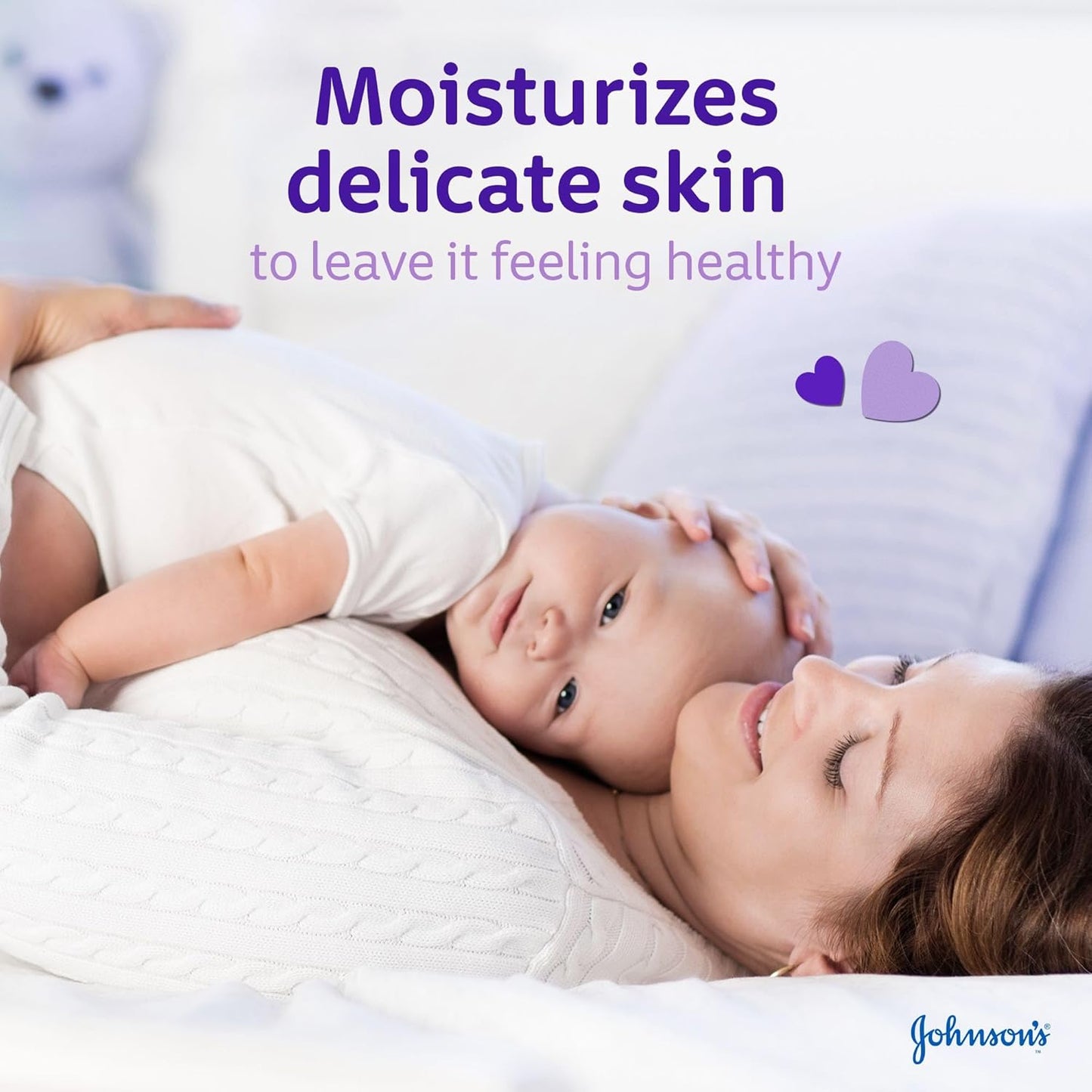 Johnson's Baby Sleep Time Moisturizing Lotion 200 ml pH Balanced Allergy Minimizing Formula to Nourish and Soothe Delicate Baby Skin for Comfortable Nighttime Rest