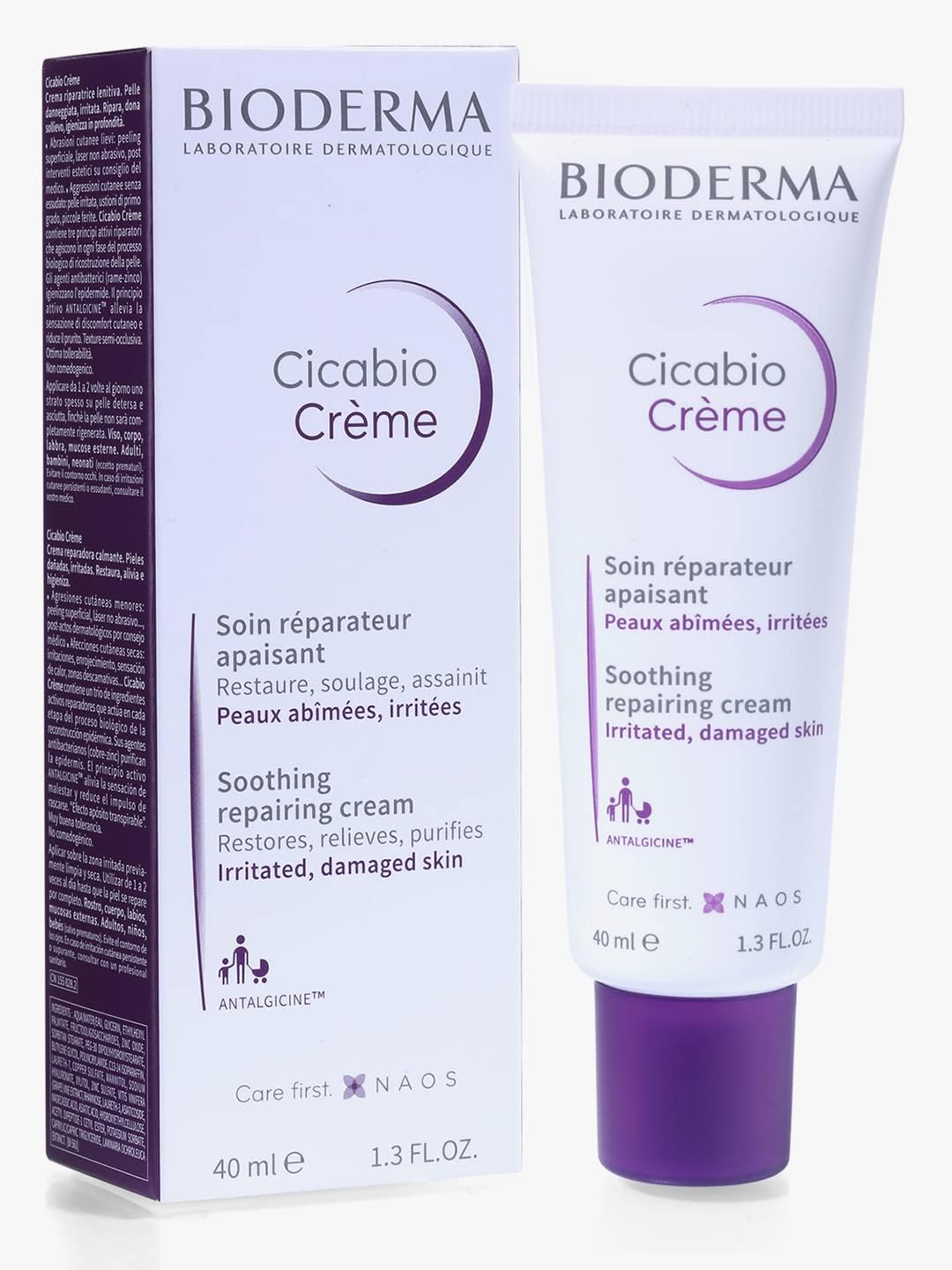 Bioderma Cicabio Repairing Soothing Cream For Irritated Damaged Skin,, 40ml