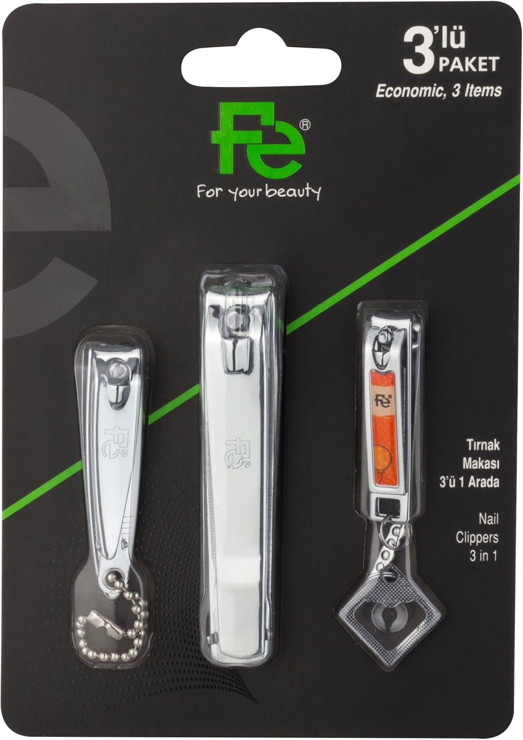 fe for your beauty FE TIRNK MAKASI NAIL CLIPPER 3 IN 1 FEPI040