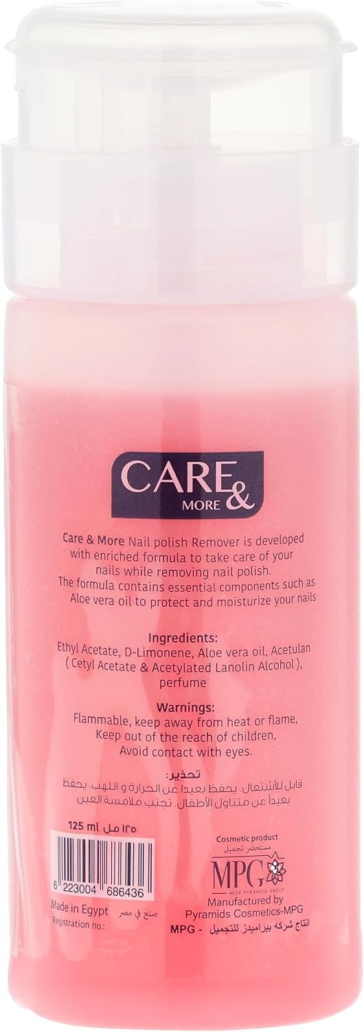 Care & More Strawberry Nail Polish Remover 125 ml