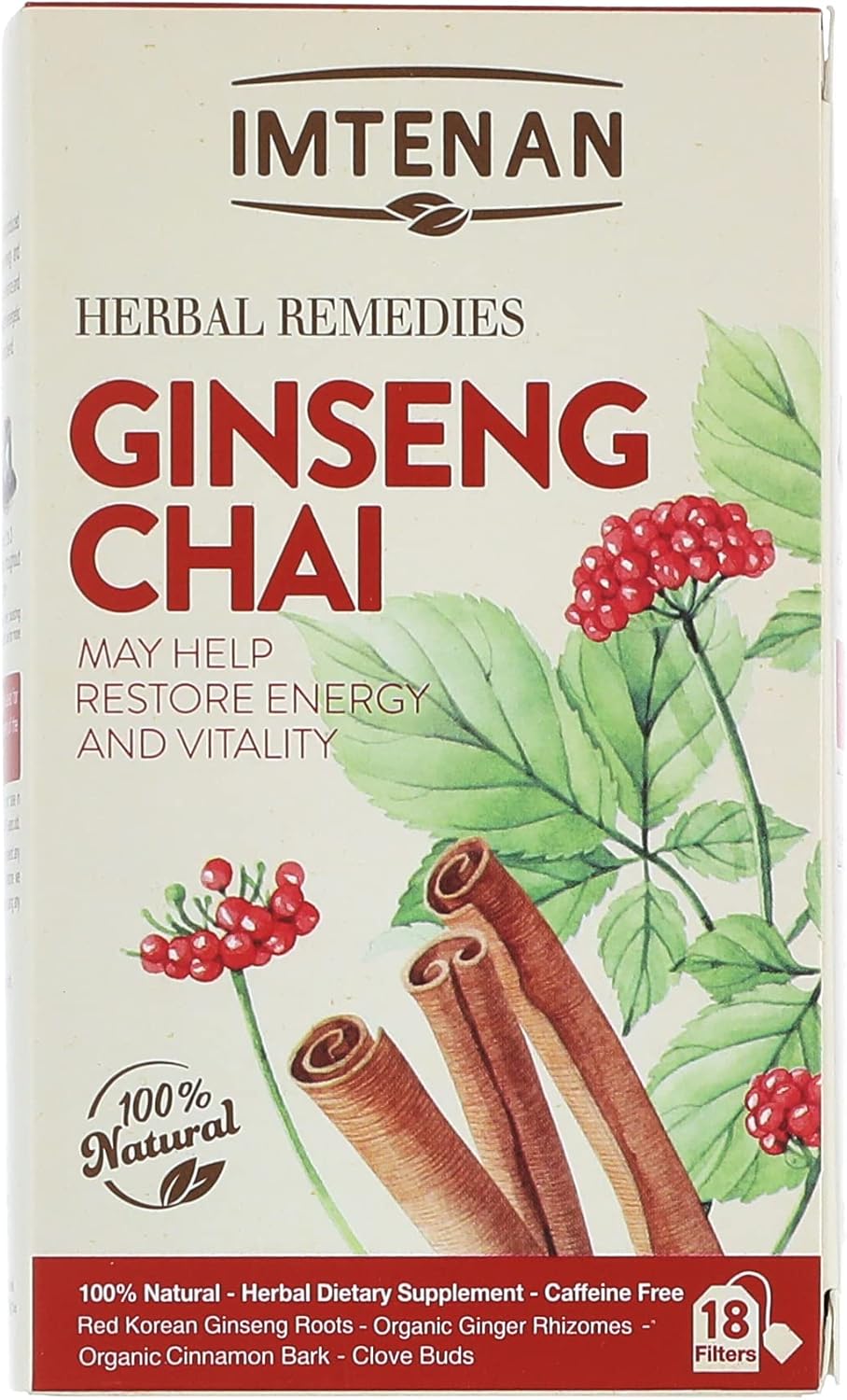 Imtenan Chai ginseng tea 18 teabag
