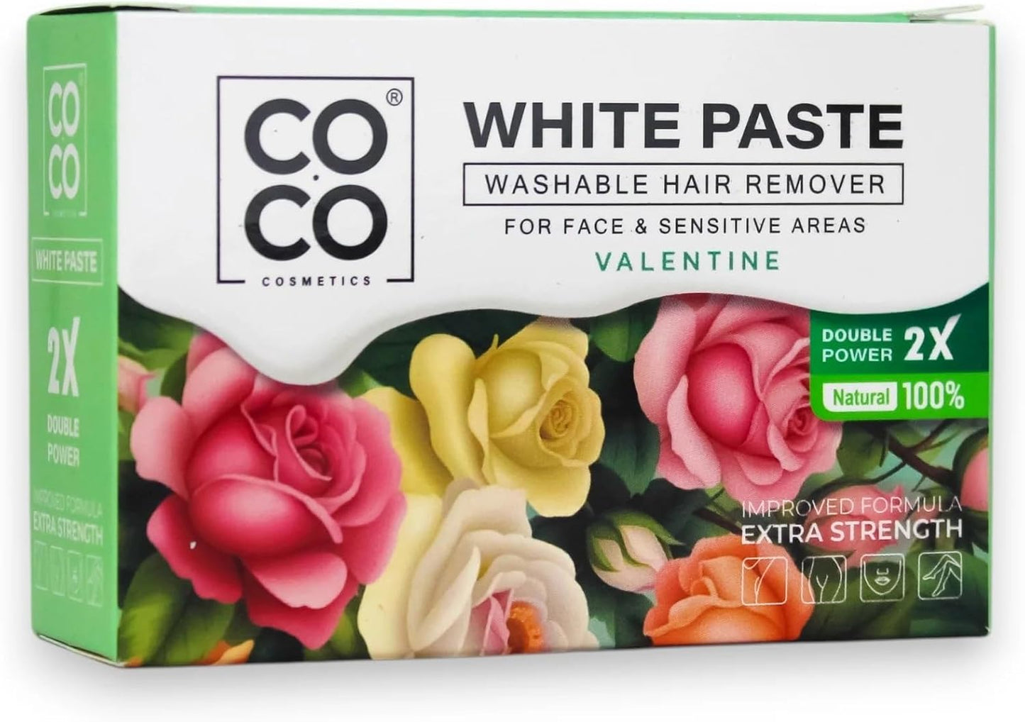 Coco White Paste Washable Hair Remover Valentine - 100GM