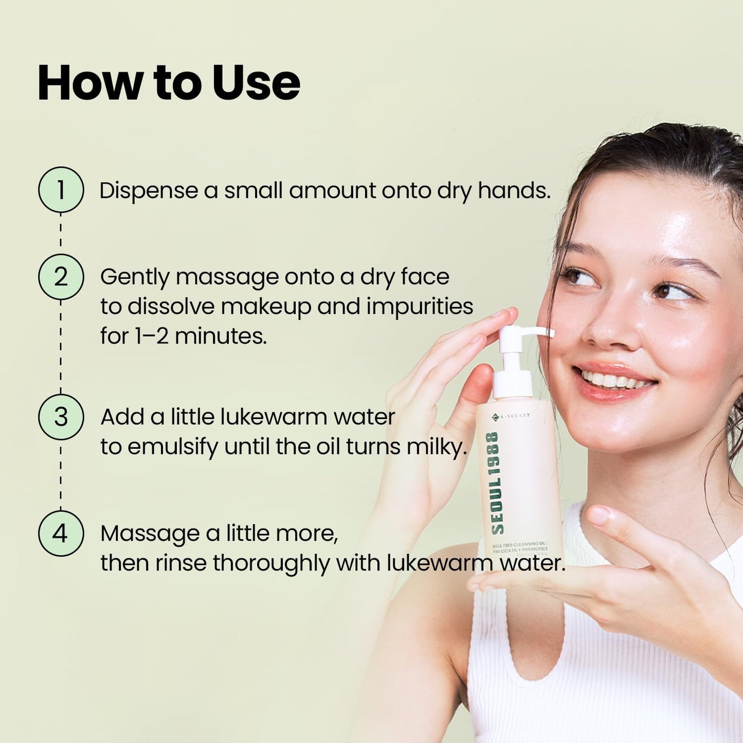 SEOUL 1988 Cleansing Oil : Pine Cica 1% + Probiotics